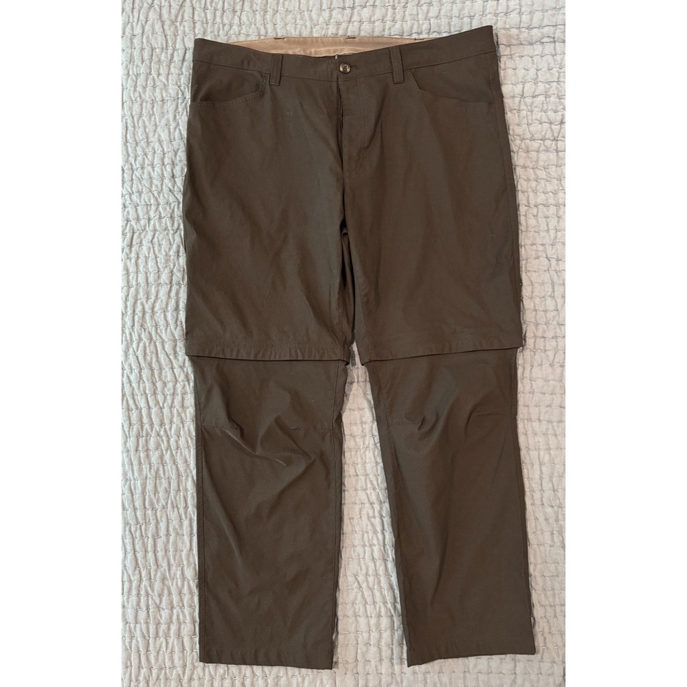 Eddie Bauer Mens 40x29 Convertible Tech Pants Zip Off Shorts 40x8 UPF 50 Hiking